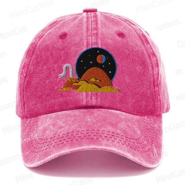 Arrakis Space Planet Embroidered Washed Cap