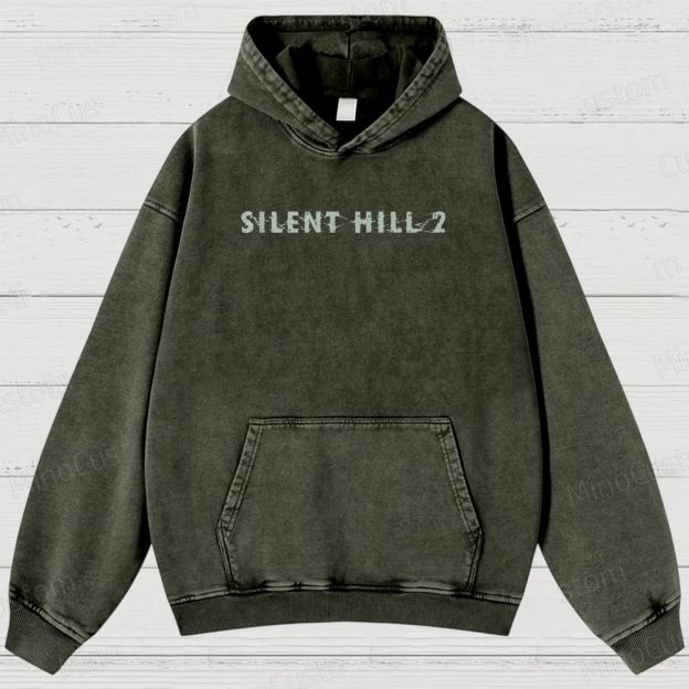 Vintage 90s Bootleg Style Silent Hill II Washed Hoodies