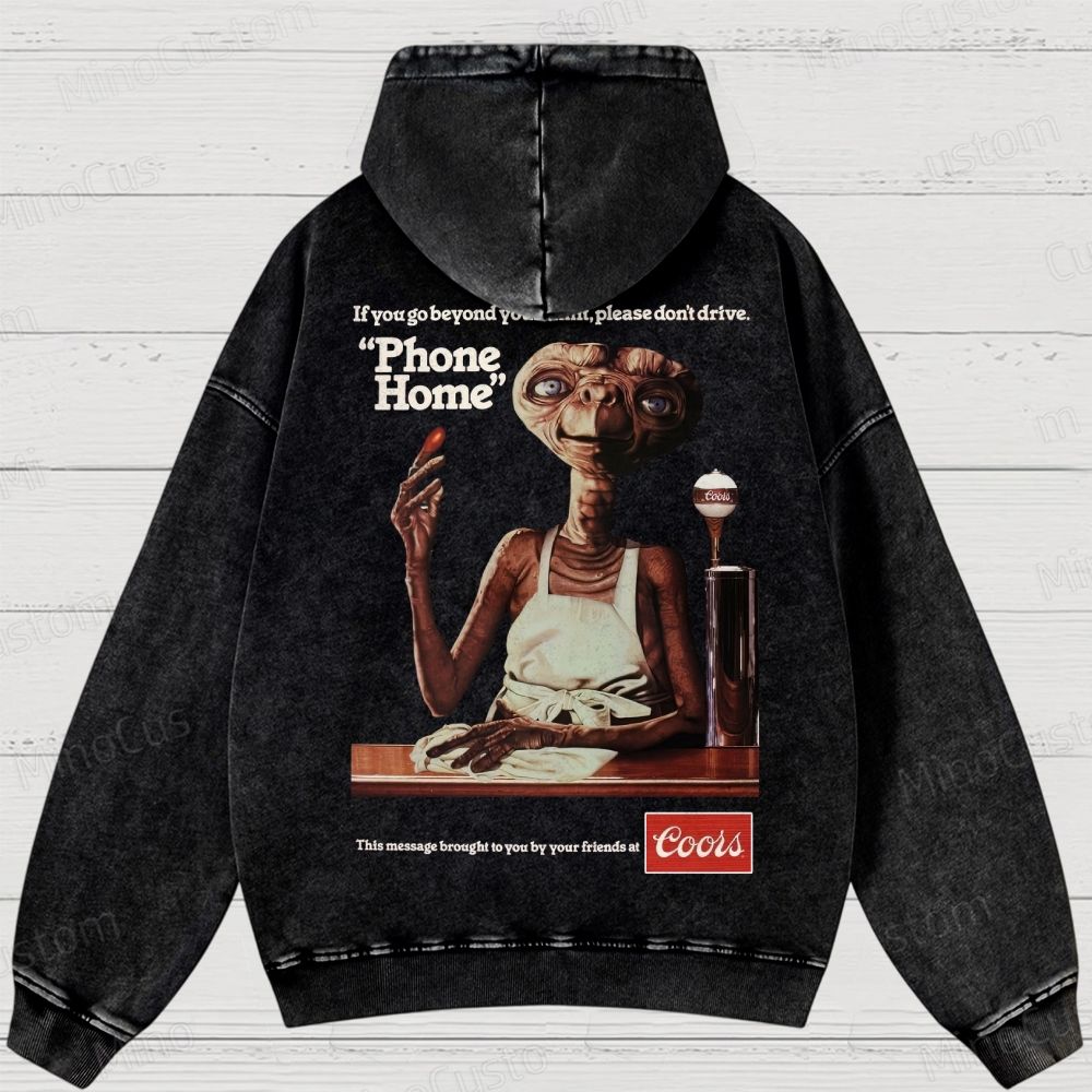 Bartender Et  Movie Washed Hoodies 
