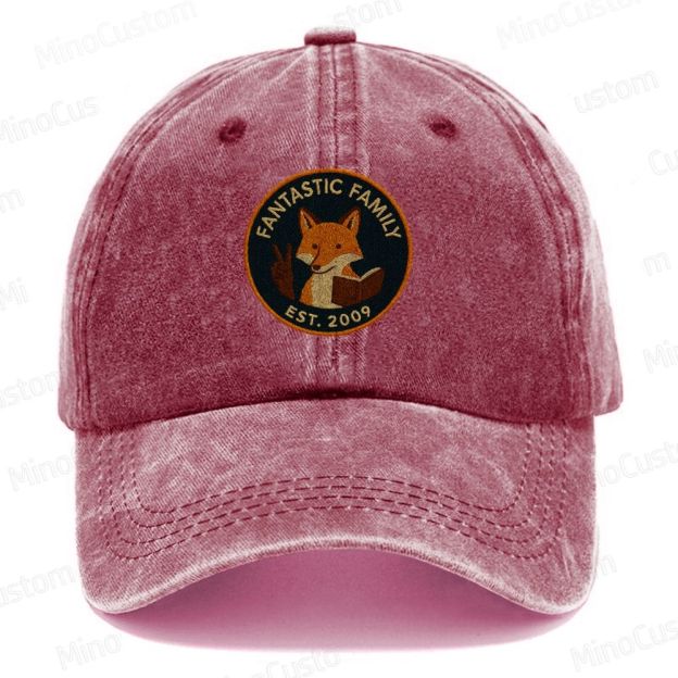 Fantastic Mr. Fox Embroidery Washed Cap 