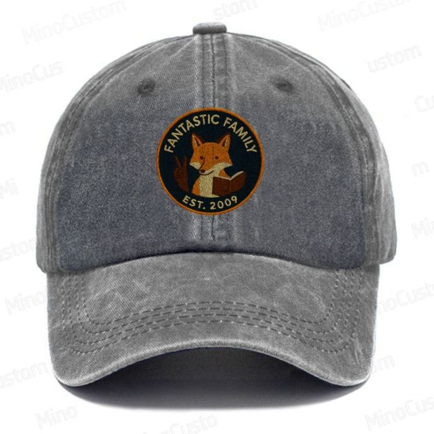 Fantastic Mr. Fox Embroidery Washed Cap 