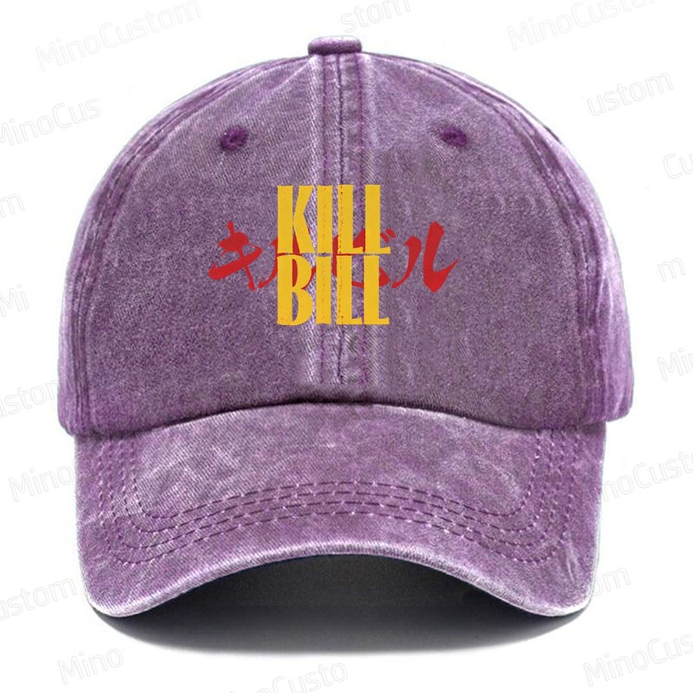 Kill Bill Samurai Sword Casual Washed Cap 