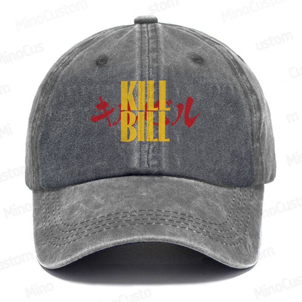 Kill Bill Samurai Sword Casual Washed Cap 
