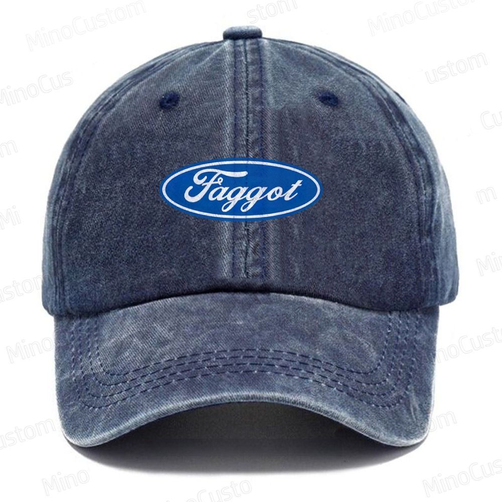 Faggot Pride Y2K Casual Washed Cap 