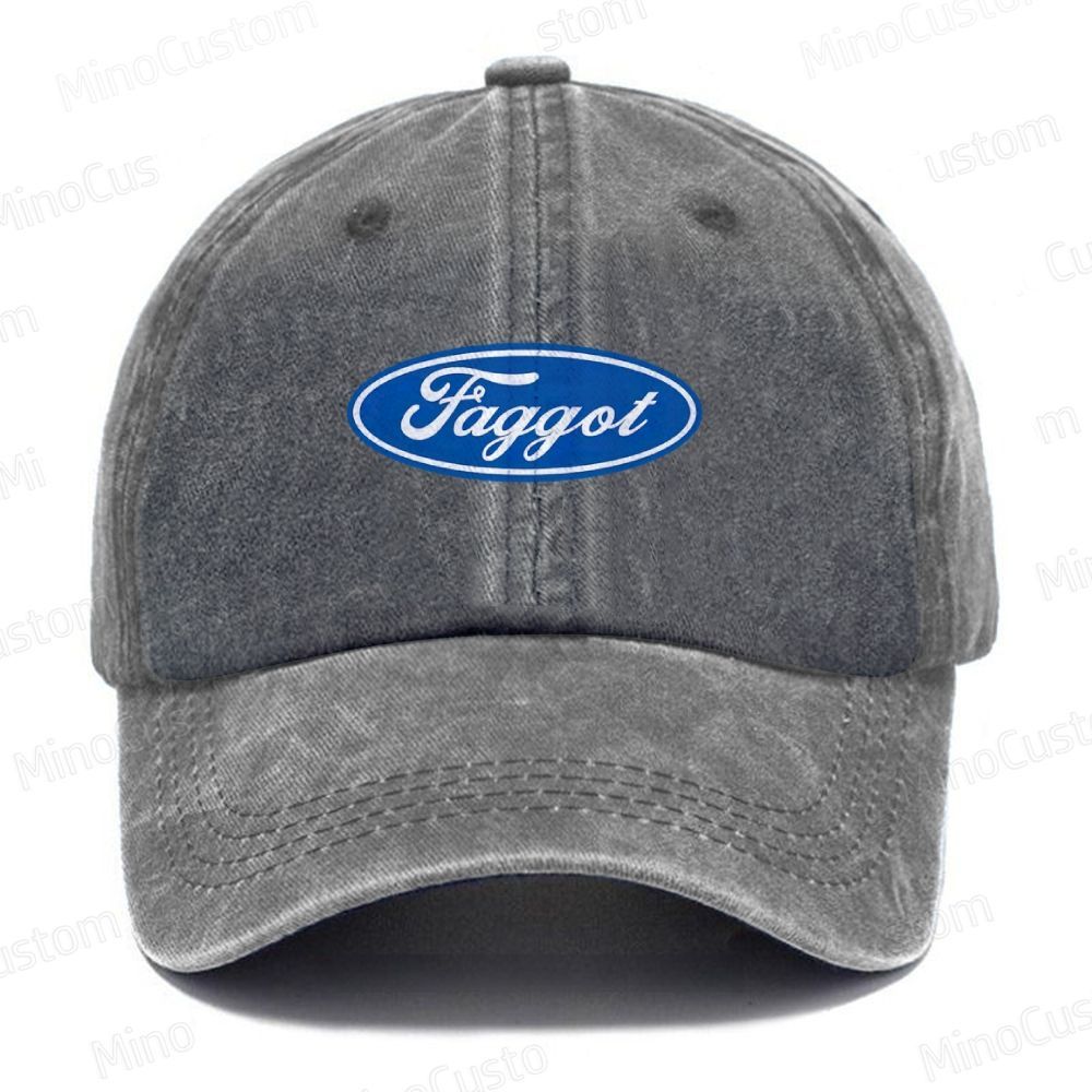 Faggot Pride Y2K Casual Washed Cap 