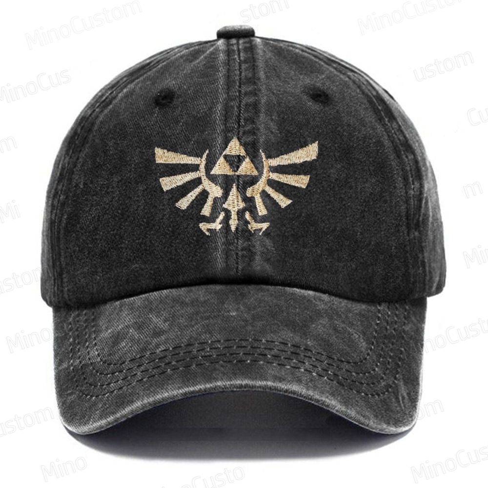 Zelda Royal Crest Embroidery Washed cap