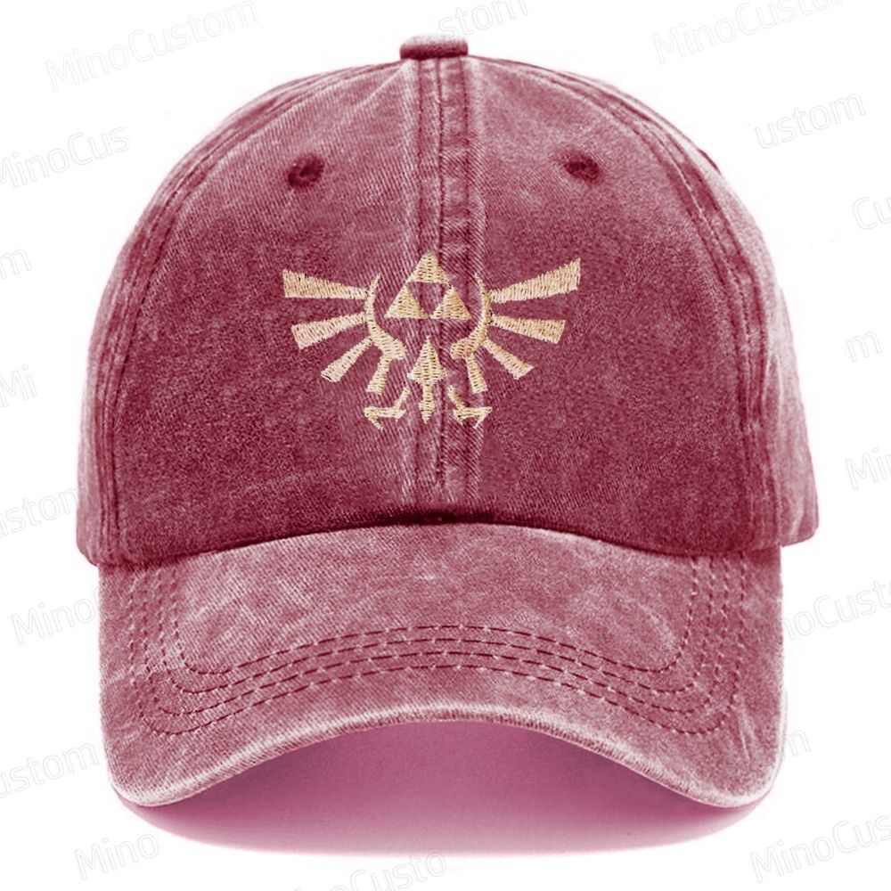 Zelda Royal Crest Embroidery Washed cap