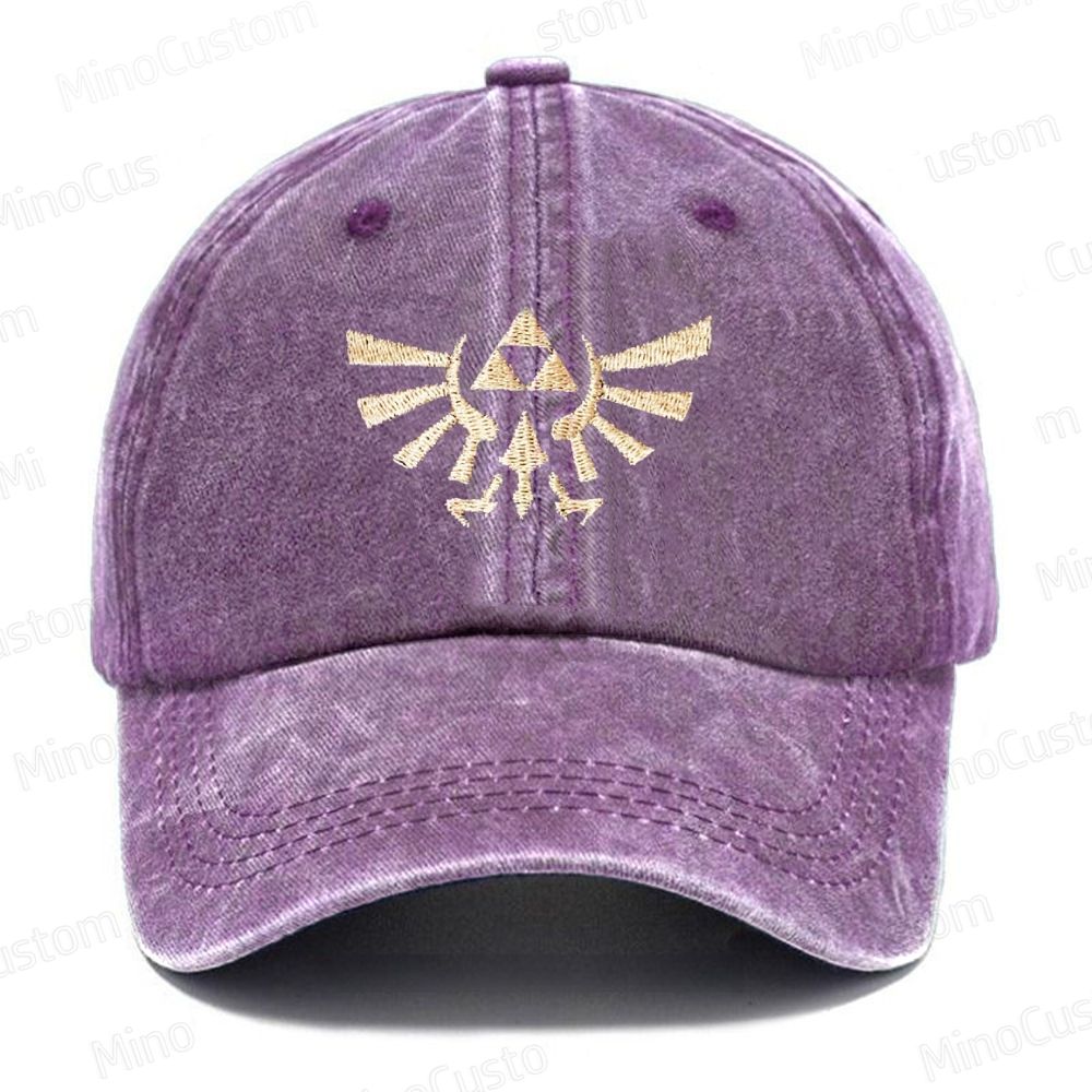 Zelda Royal Crest Embroidery Washed cap