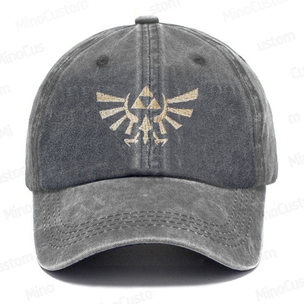 Zelda Royal Crest Embroidery Washed cap