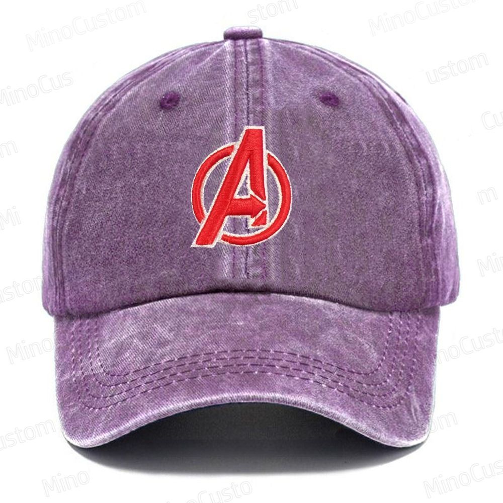 Avengers "A" Embroidery Washed Cap