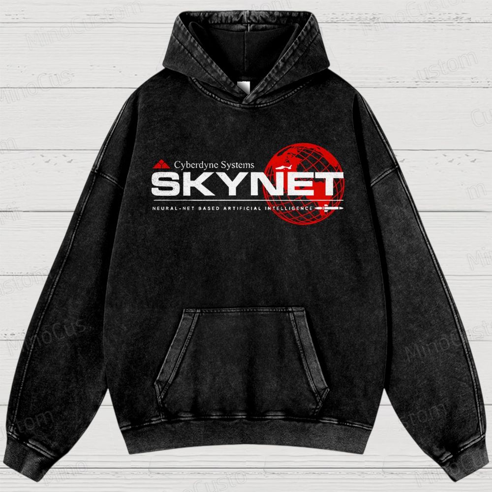 Cyberdyne Systems Skynet Washed Hoodies 