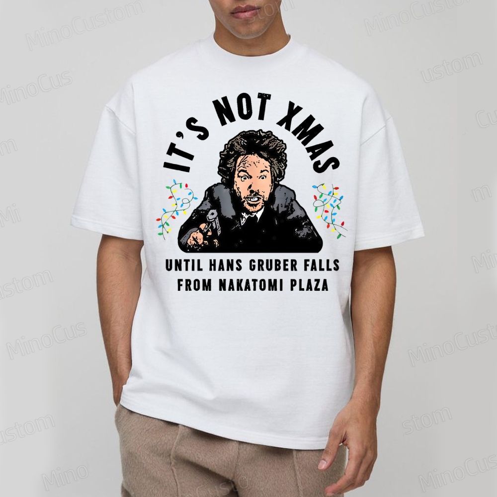 Hans Gruber Christmas Cotton T-shirt 