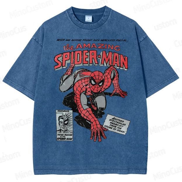 Vintage 90s Spider-Man Comic  Washed T-Shirt 
