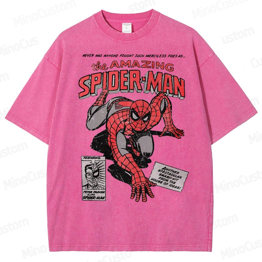 Vintage 90s Spider-Man Comic  Washed T-Shirt 