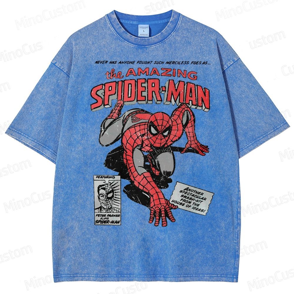 Vintage 90s Spider-Man Comic  Washed T-Shirt 
