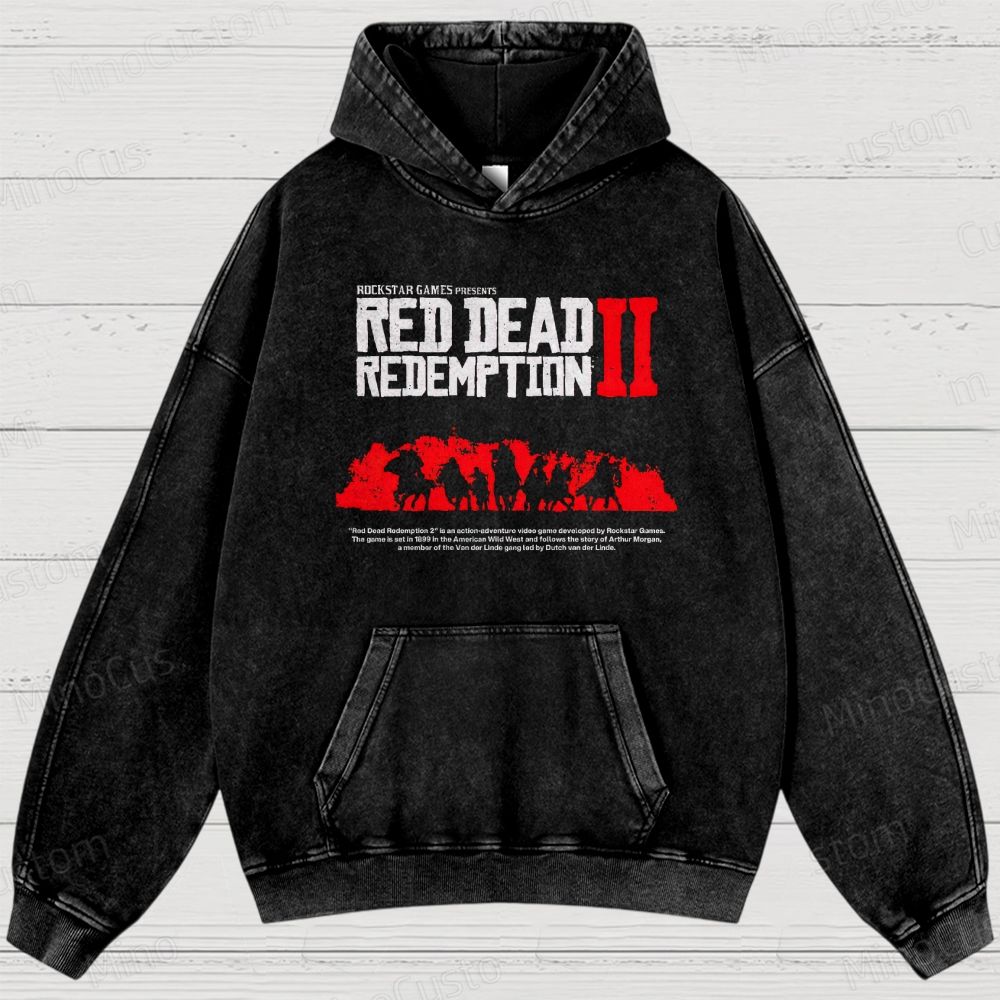 Western Outlaw Washed Hoodies