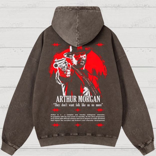Western Outlaw Washed Hoodies