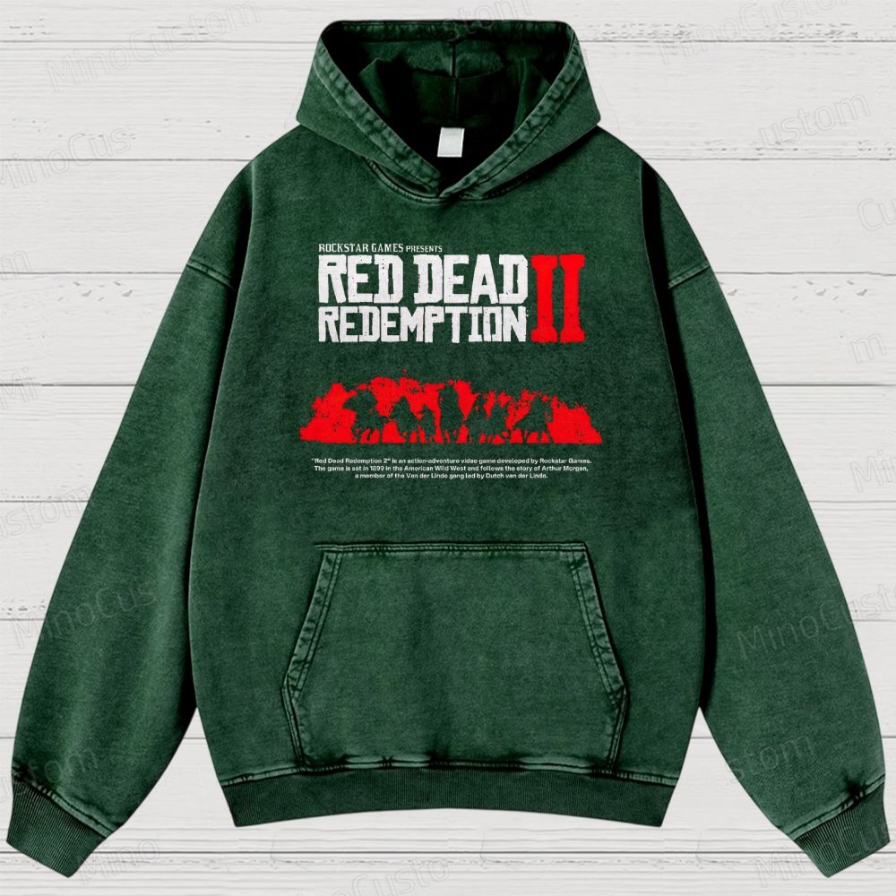 Western Outlaw Washed Hoodies