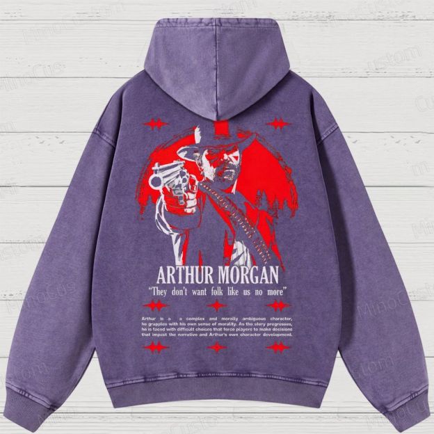 Western Outlaw Washed Hoodies