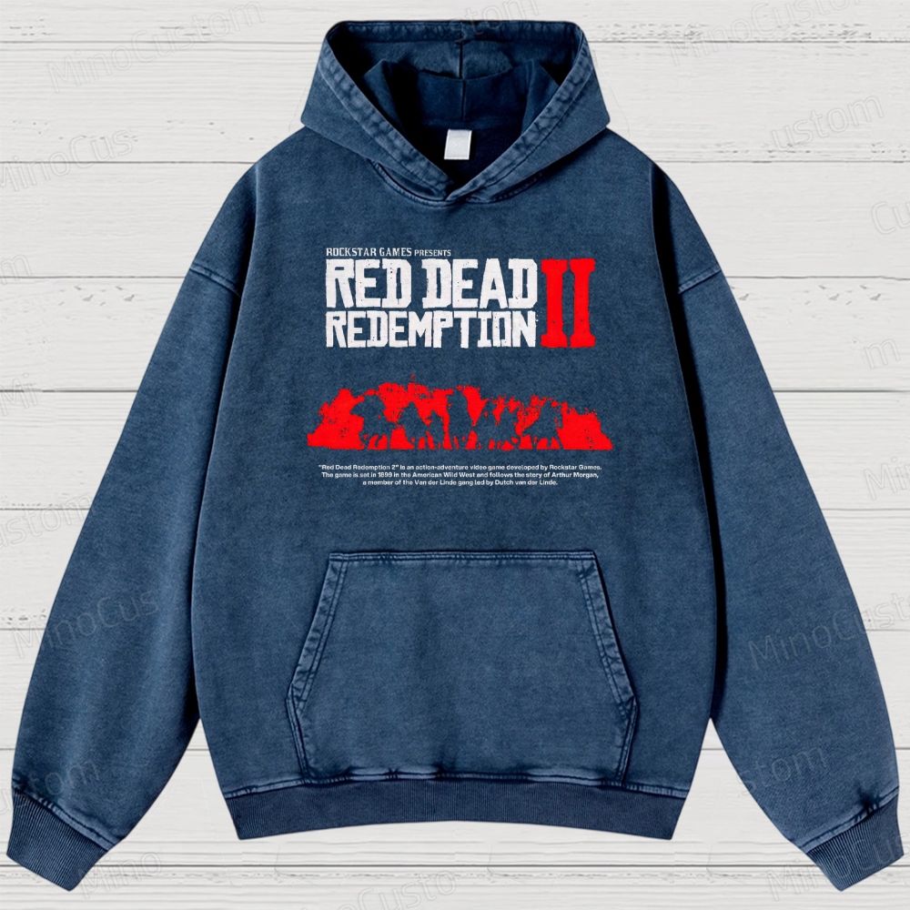 Western Outlaw Washed Hoodies