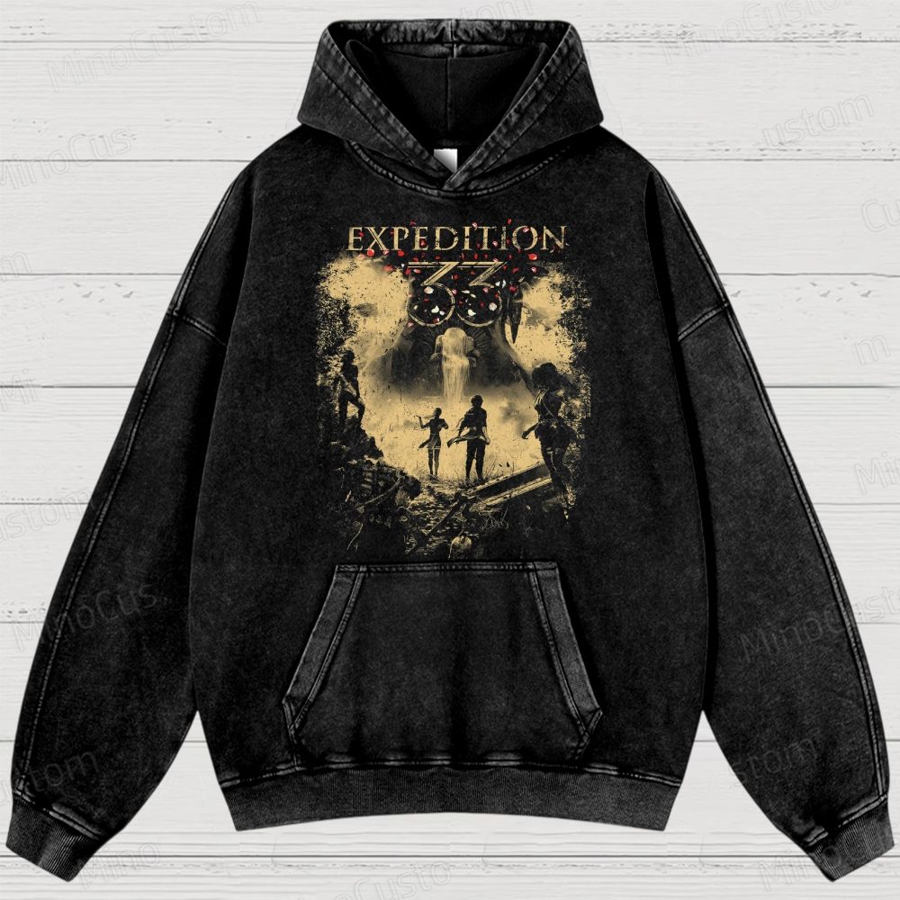 Clair Obscur Expedition 33 Washed Hoodies