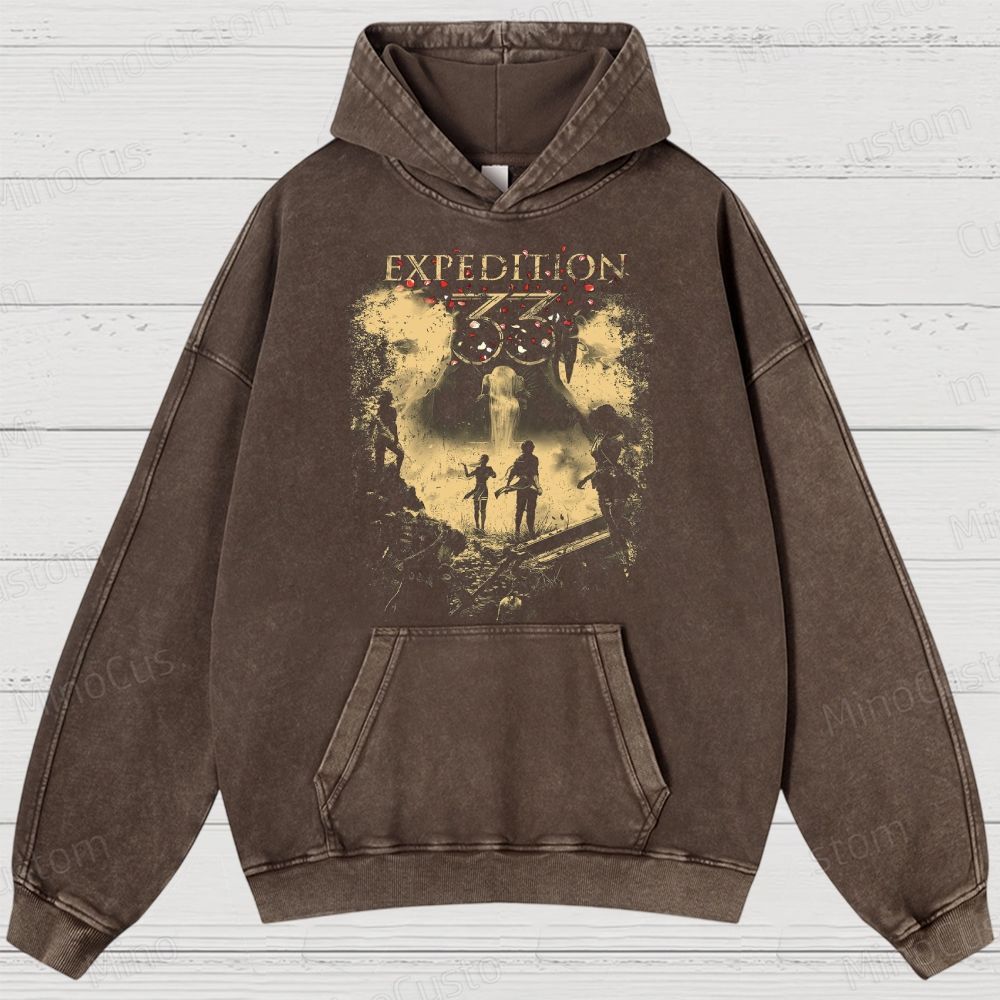 Clair Obscur Expedition 33 Washed Hoodies