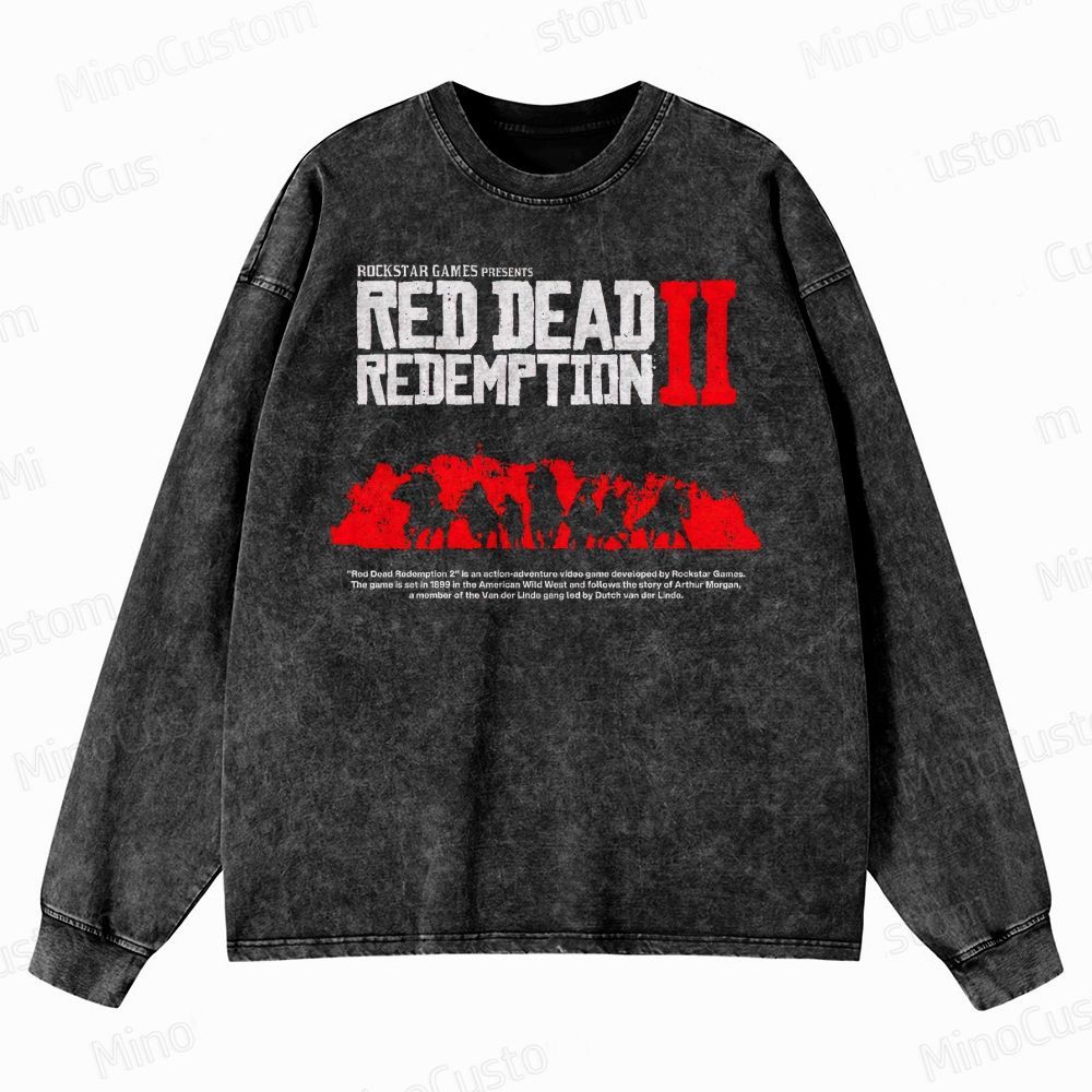 Western Outlaw Crewneck Washed Sweatshirt