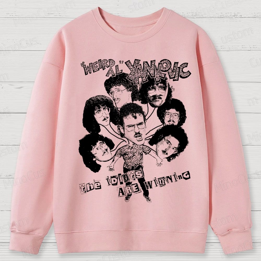 Weird Al Shirt (Sand) Funny 80s Comedy Satire Cotton Sweatshirts