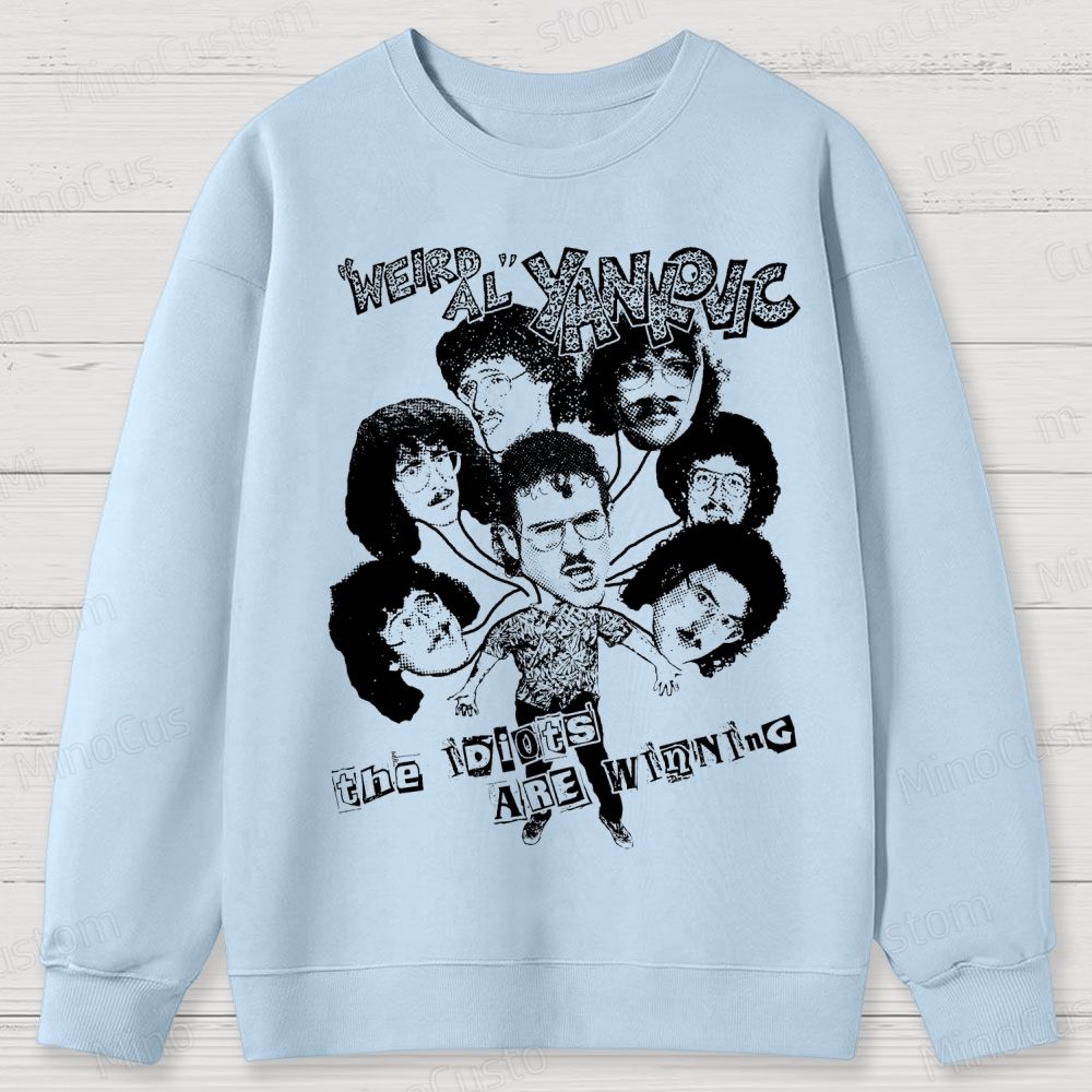 Weird Al Shirt (Sand) Funny 80s Comedy Satire Cotton Sweatshirts