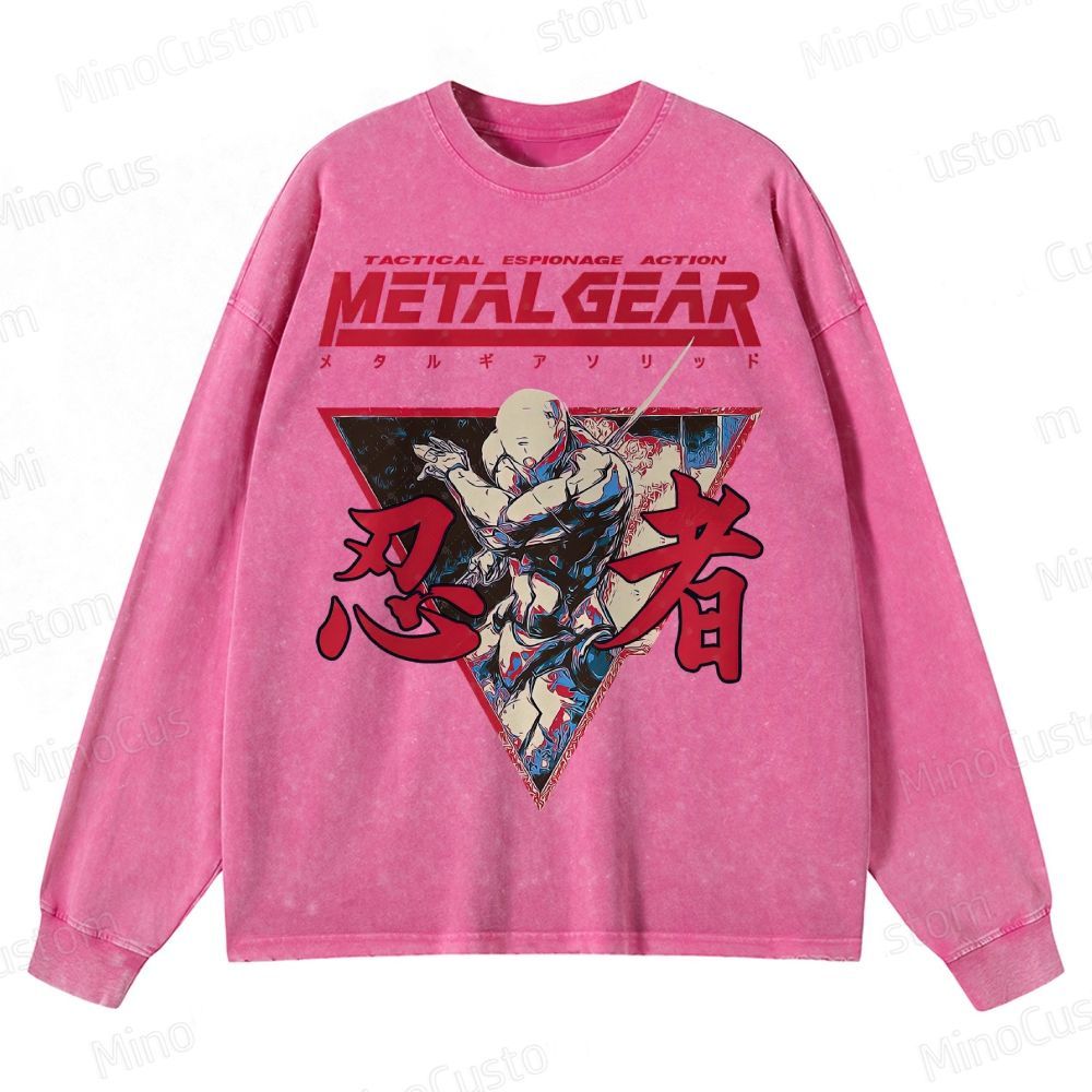 Metal Gear Solid Crewneck Washed Sweatshirt 