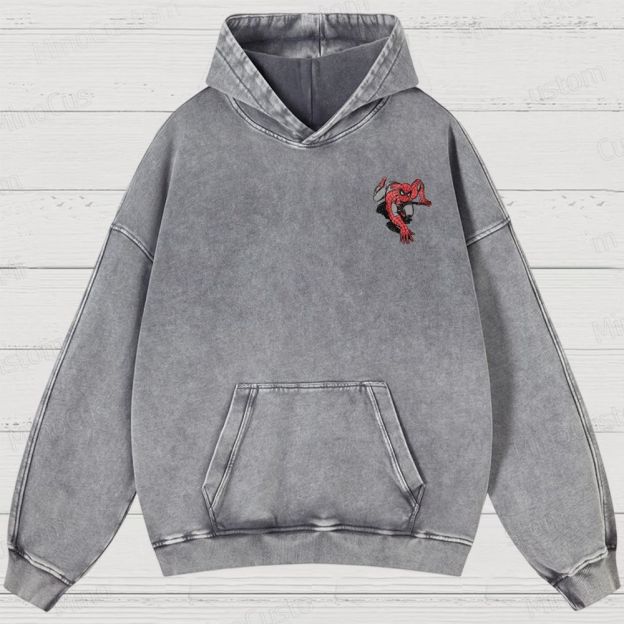 Vintage 90s Spider-Man Comic Washed Hoodies