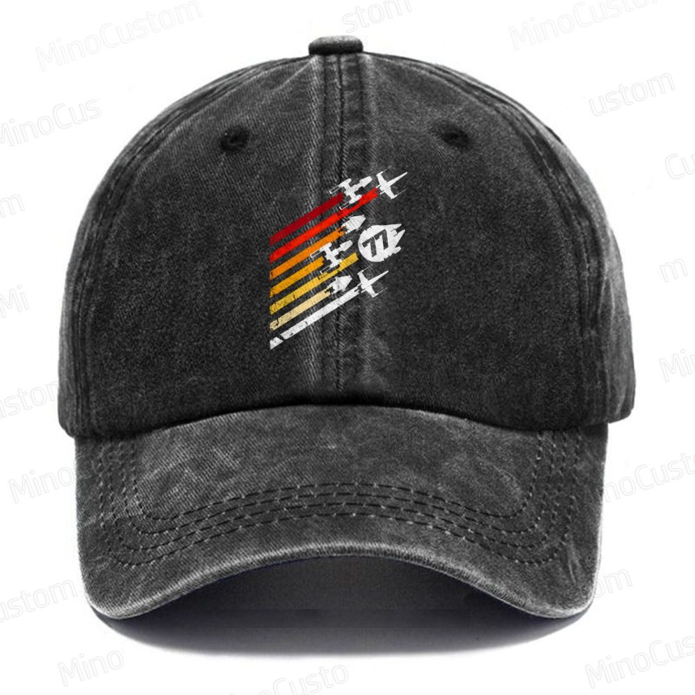 Star Wars Retro Space Battle Casual Washed Cap 