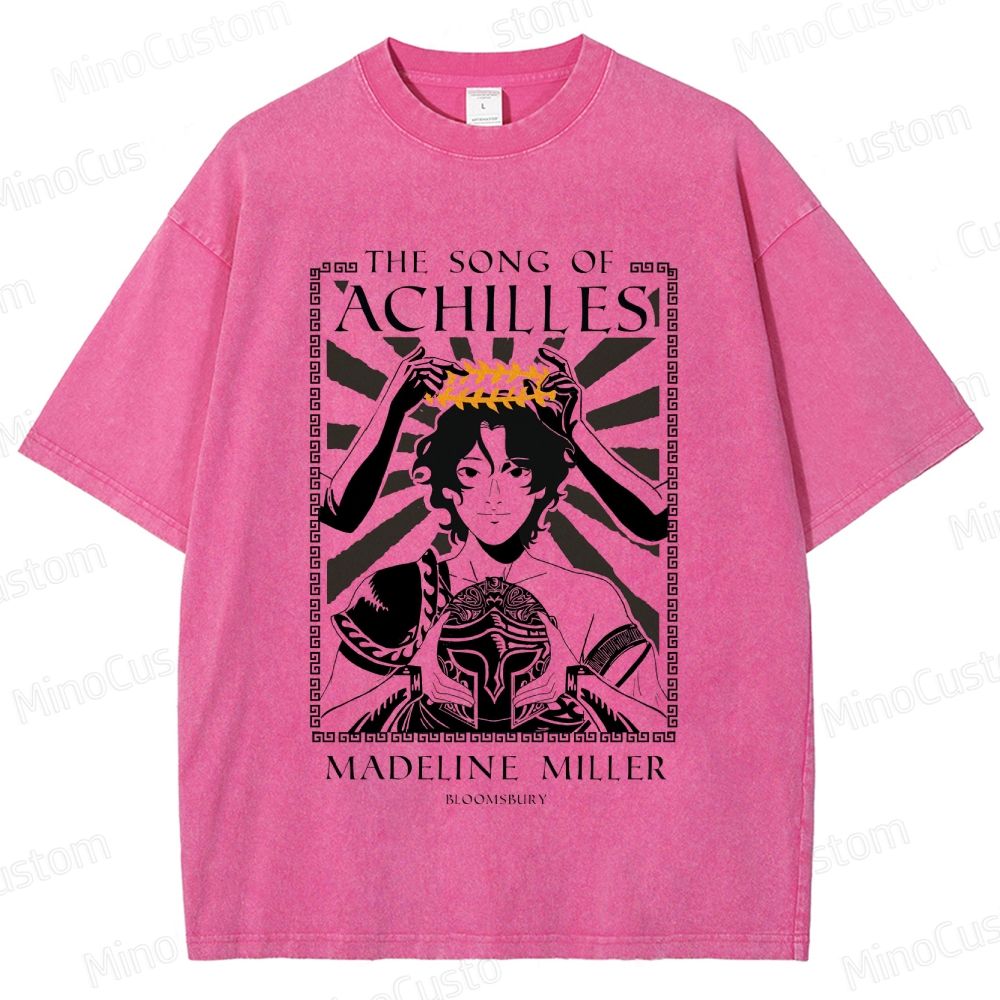 The Song of Achilles Book Cover Graphic Washed Vintage T - Shirt