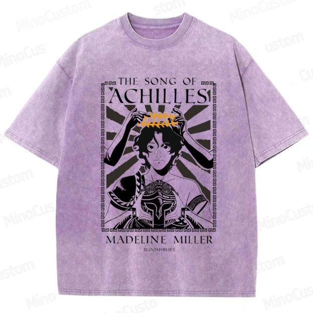 The Song of Achilles Book Cover Graphic Washed Vintage T - Shirt