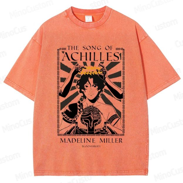 The Song of Achilles Book Cover Graphic Washed Vintage T - Shirt