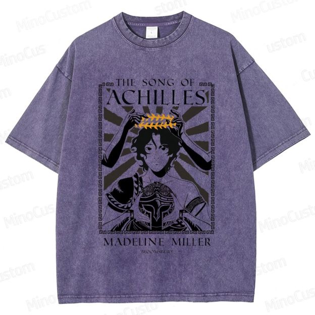 The Song of Achilles Book Cover Graphic Washed Vintage T - Shirt