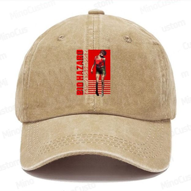 Resident Evil Zombie Girl Casual Washed Cap