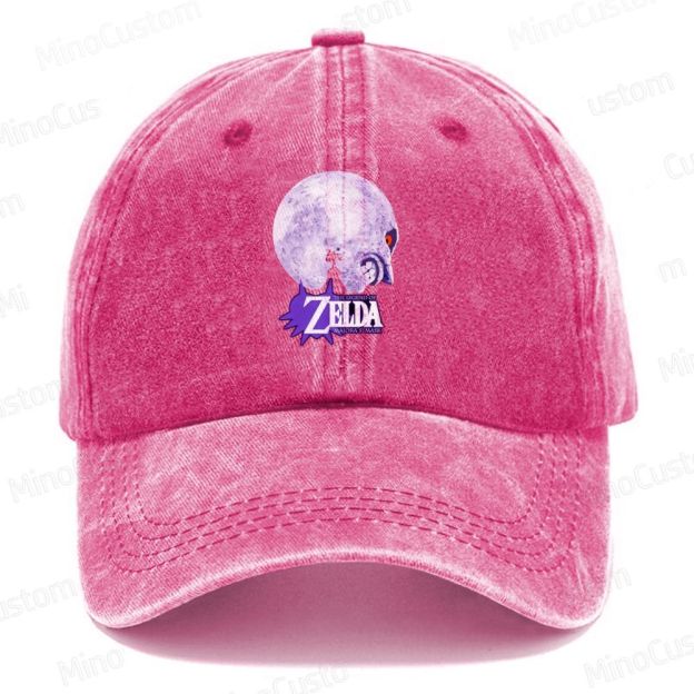 Majora's Mask Retro Graphic Casual Washed Cap 