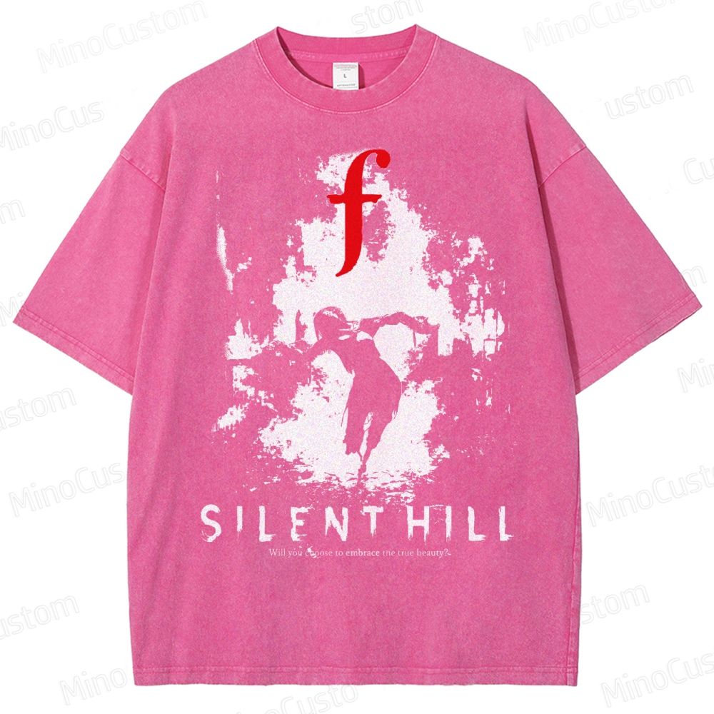 Bleached Art Silent Hill f Washed T-Shirt 