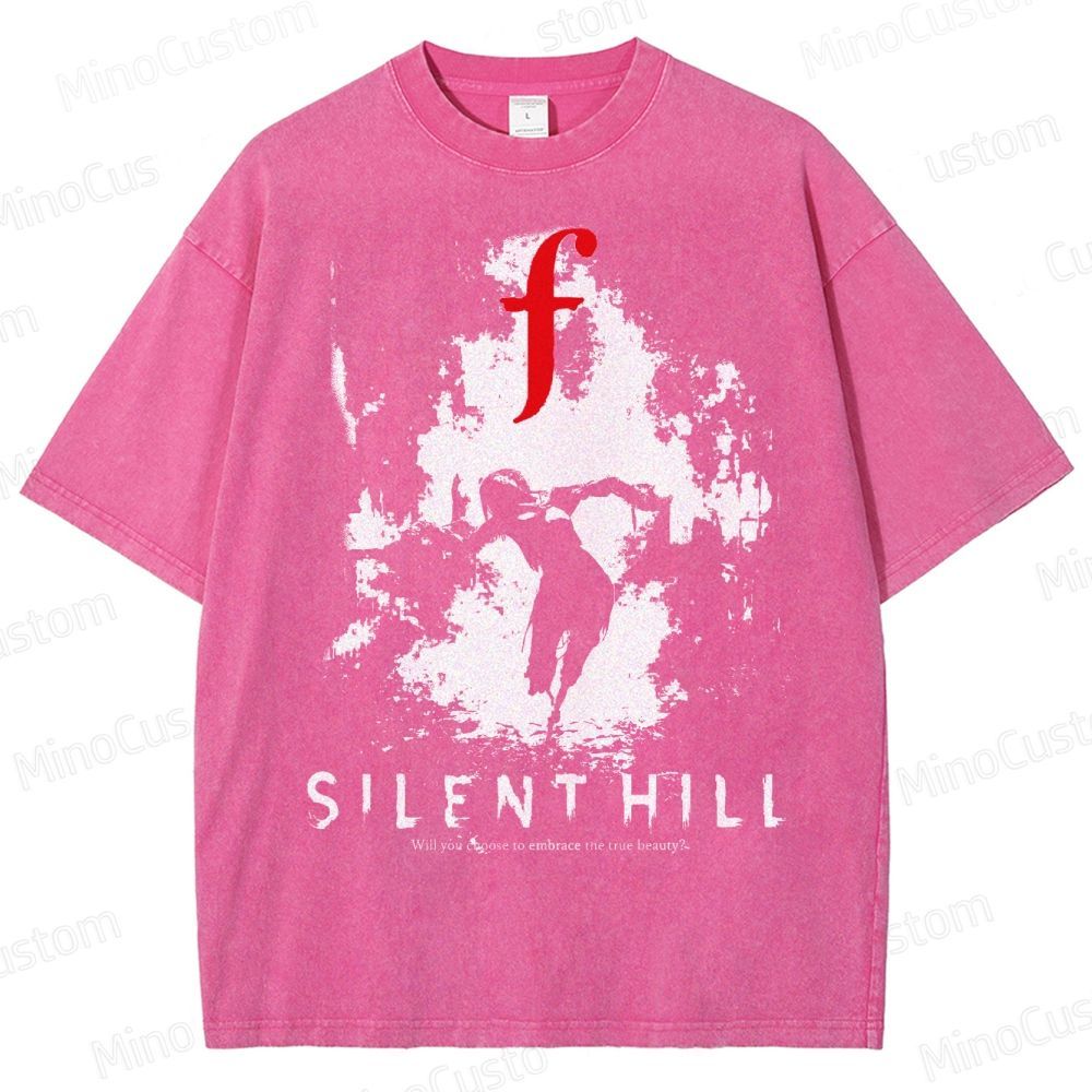 Bleached Art Silent Hill f Washed T-Shirt 
