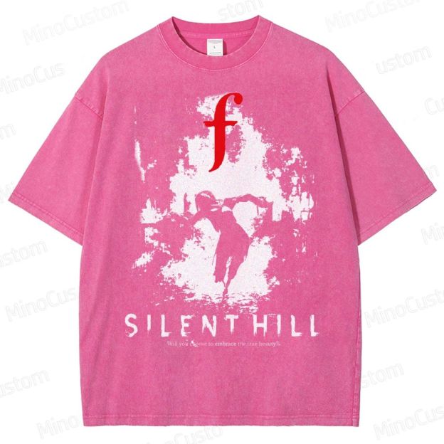 Bleached Art Silent Hill f Washed T-Shirt 