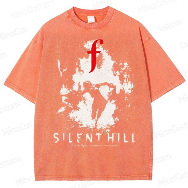 Bleached Art Silent Hill f Washed T-Shirt 