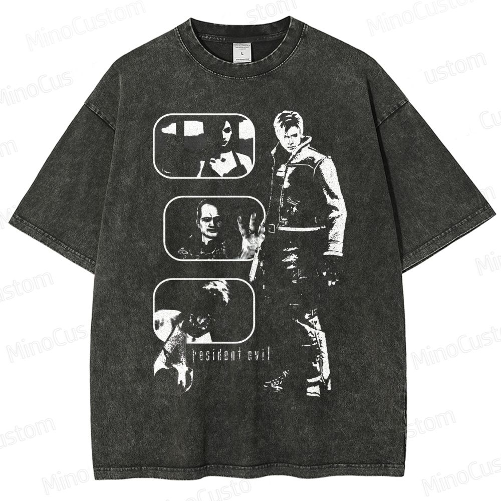 Resident Evil Character Washed T-Shirt 