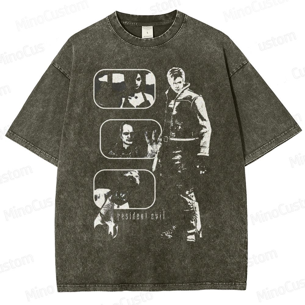 Resident Evil Character Washed T-Shirt 