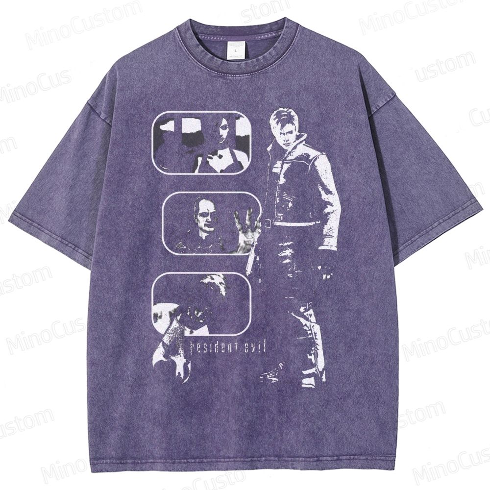 Resident Evil Character Washed T-Shirt 