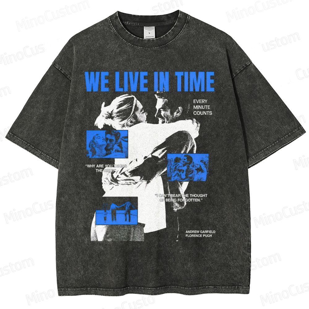 Andrew Garfield & Florence Pugh Emotional Romance Washed T-Shirt