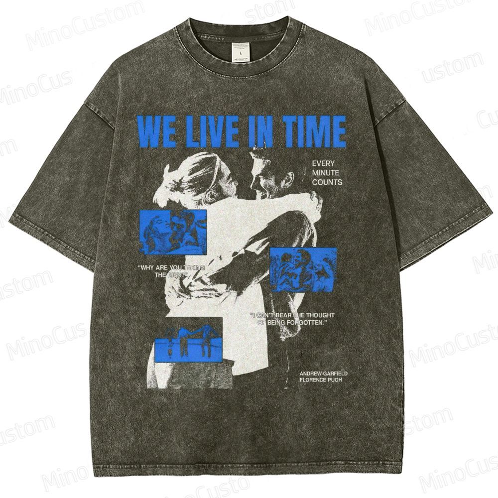 Andrew Garfield & Florence Pugh Emotional Romance Washed T-Shirt