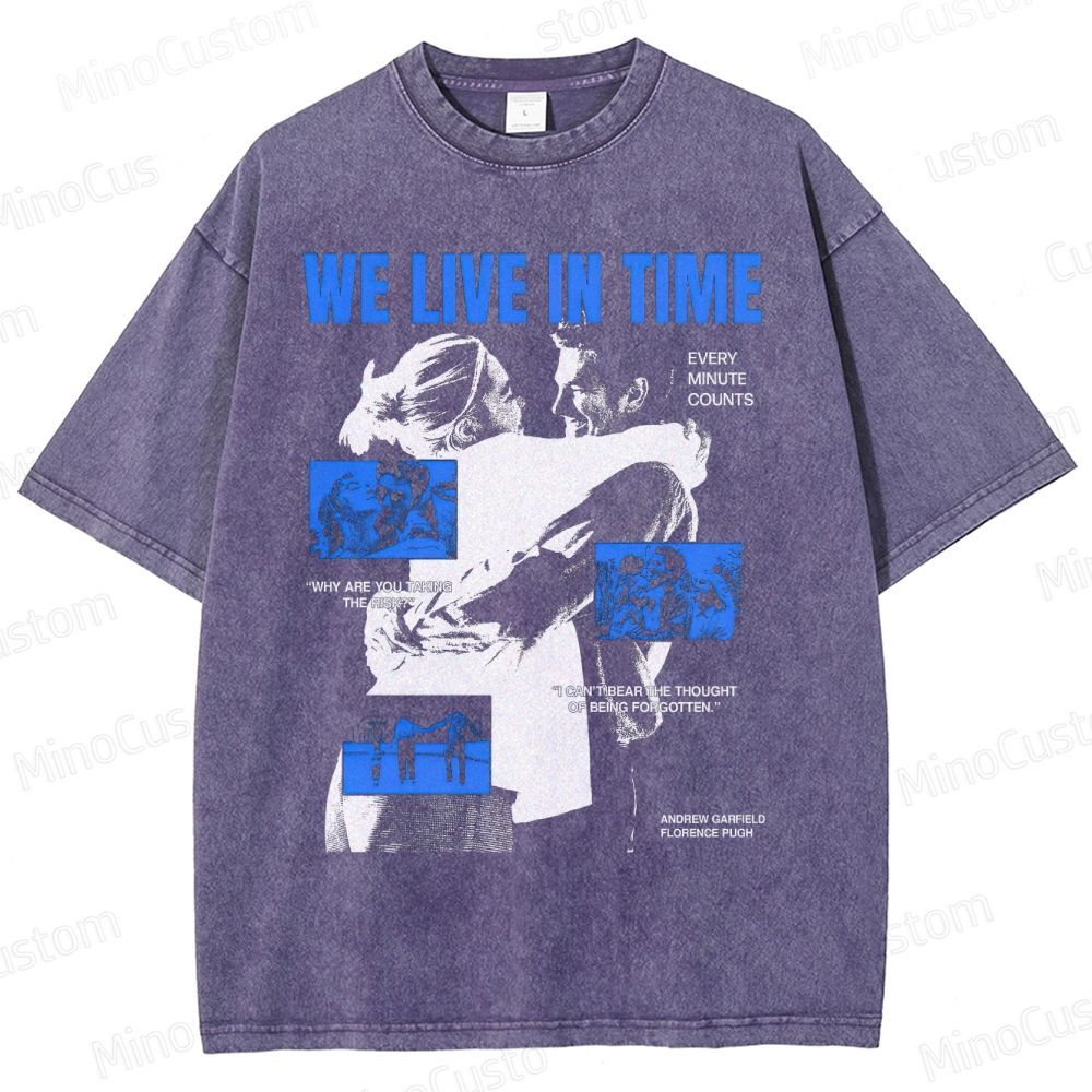 Andrew Garfield & Florence Pugh Emotional Romance Washed T-Shirt