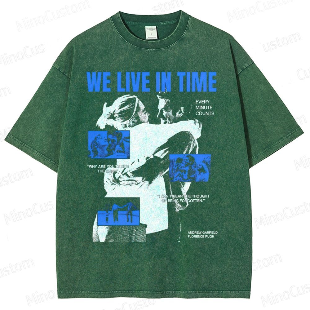 Andrew Garfield & Florence Pugh Emotional Romance Washed T-Shirt