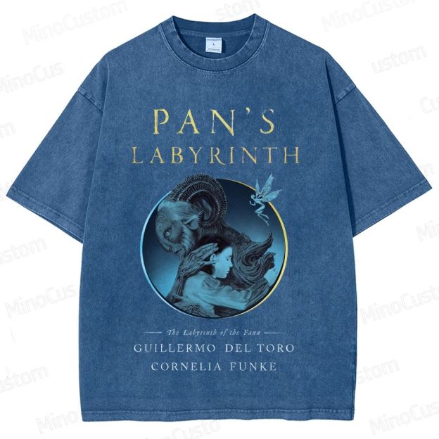 Pan’s Labyrinth Faun & Character Graphic Washed Vintage T - Shirt
